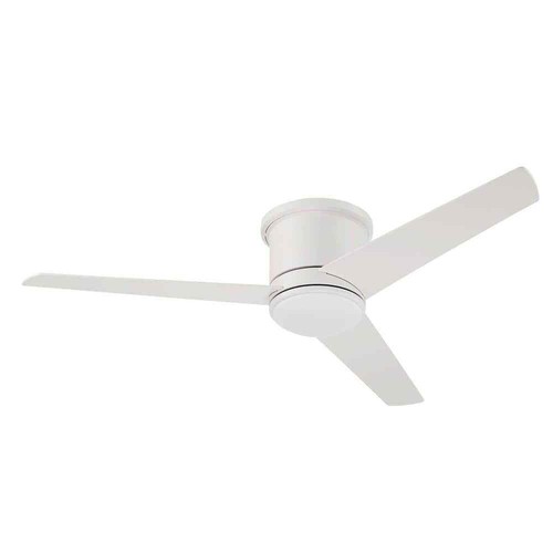 Cole 52 in. Hugger Indoor/Outdoor White Ceiling Fan w/ LED Light and Remote - Picture 6 of 10