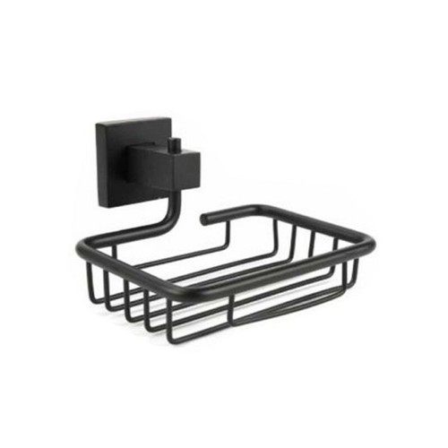 PORTA SAPONETTA SAPONE SUPPORTO NERO ARREDO BAGNO CASA CUCINA 02120 - Foto 1 di 2