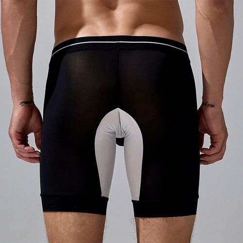 Hombres Pantalones Cortos Gimnasio Pantalones Cortos Entrenamiento Leggings Bolsa Abultada Culturismo Entrenamiento - Imagen 13 de 43
