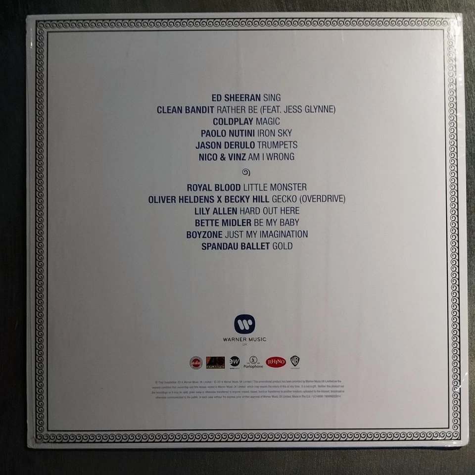 Ed Sheeran - Coldplay - Playback 2014 White Vinyl LP Booklet We Are Warner - Image 2 of 4