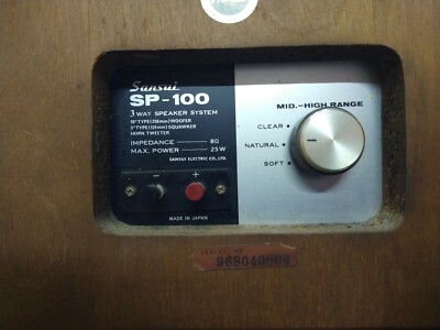 CLASSIC SANSUI SP 100 LOUDSPEAKERS MADE IN JAPAN | eBay CLASSIC SANSUI SP 100 LOUDSPEAKERS MADE IN JAPAN | eBay