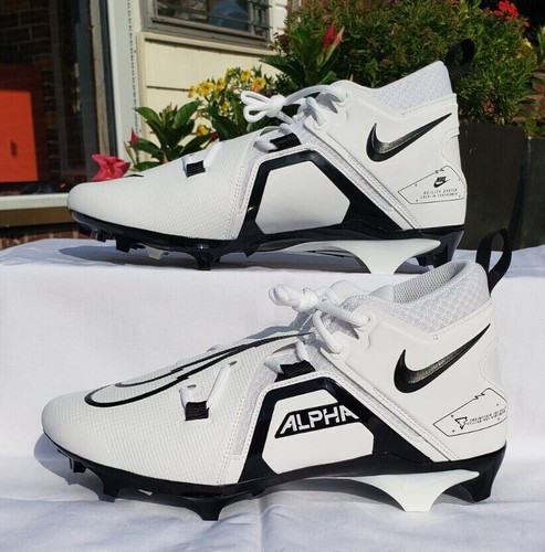 NIKE ALPHA MENACE PRO 3 MID FOOTBALL CLEATS WHITE BLACK RED NAVY BLUE CT6649 - Picture 36 of 56