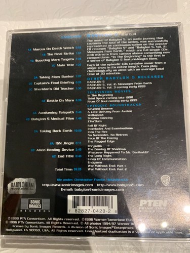 BABYLON 5 ORIGINAL MUSIC/ AUDIO SOUNDTRACKS by Christopher Frank - Picture 40 of 89