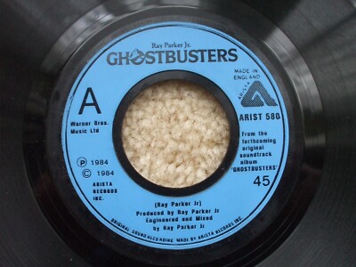 Ray Parker Jr. - Ghostbusters - RARER Large Jukebox Hole - EX- 45