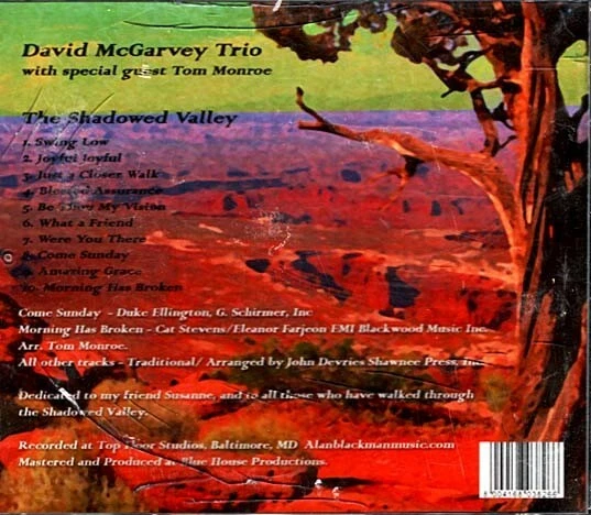 The Shadowed Valley ~ David McGarvey Trio ~ Christian ~ CD ~ New - Image 2 of 2