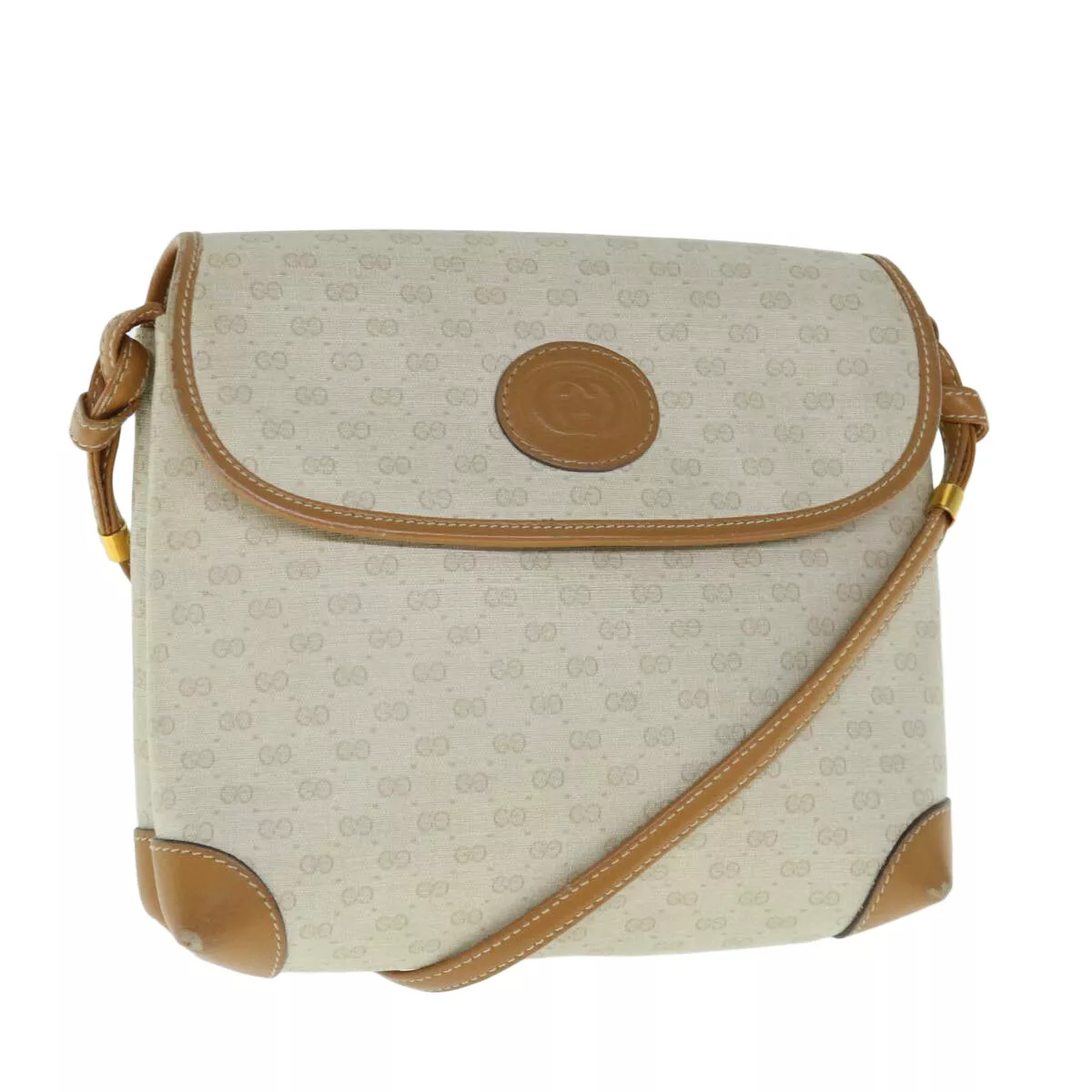 Sac bandoulière GUCCI Micro GG Supreme PVC beige 007 123 0087 authentique am5471