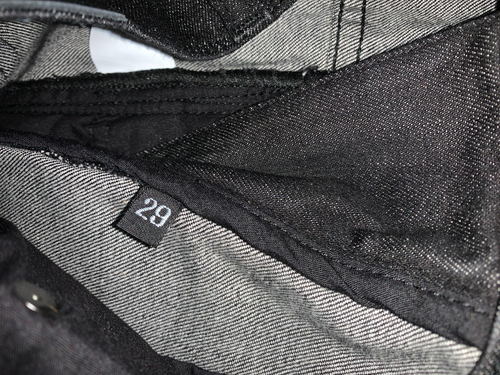 Pantalones de mezclilla para hombre Neil Barrett negros de tiro medio ajustados talla 29 nuevos con etiquetas - Imagen 11 de 13