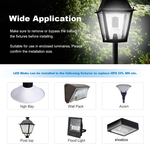 125W LED Corn Light E39 Mogul Base 5000K Daylight 18400Lm Retrofit Warehouse LED - Picture 10 of 11