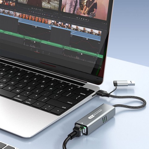 5Gbps USB To Ethernet Adapter For Laptop Computer RTL8157 Chipset 5000Mbps _yi - Afbeelding 9 van 12