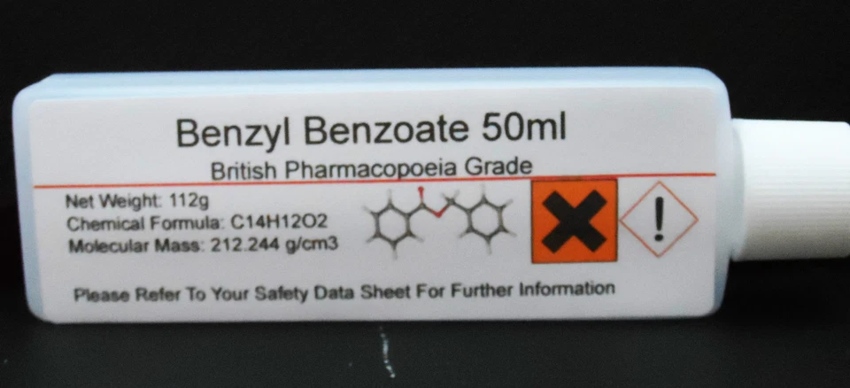 Pure Benzyl Benzoate 99.9% Pharmaceutical Grade - Sweet Itch, Mites & Lice - Image 3 of 4