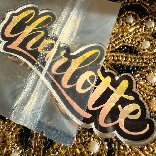Name Magnet: CHARLOTTE | für Kühlschrank, Schließfach oder Büro | Graffiti | Kalligraphie - Bild 5 von 5