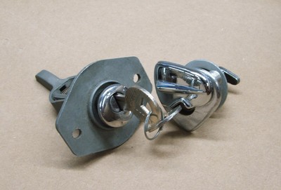 1955 56 THUNDERBIRD ORIGINAL GLOVE BOX AND TRUNK LOCK WITH ... 1955 thunderbird fuse box 