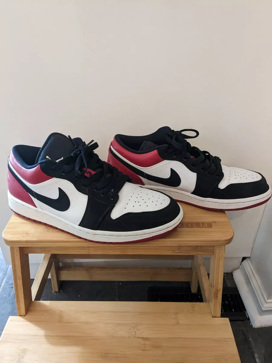 Nike Air Jordan 1 Low Black Toe 2019 Size Men s 9.5 Sneakers