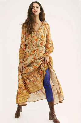 NWT $289 Spell & The Gypsy Collective Seashell Gown Maxi Dress Size Small  Z23-5 | eBay