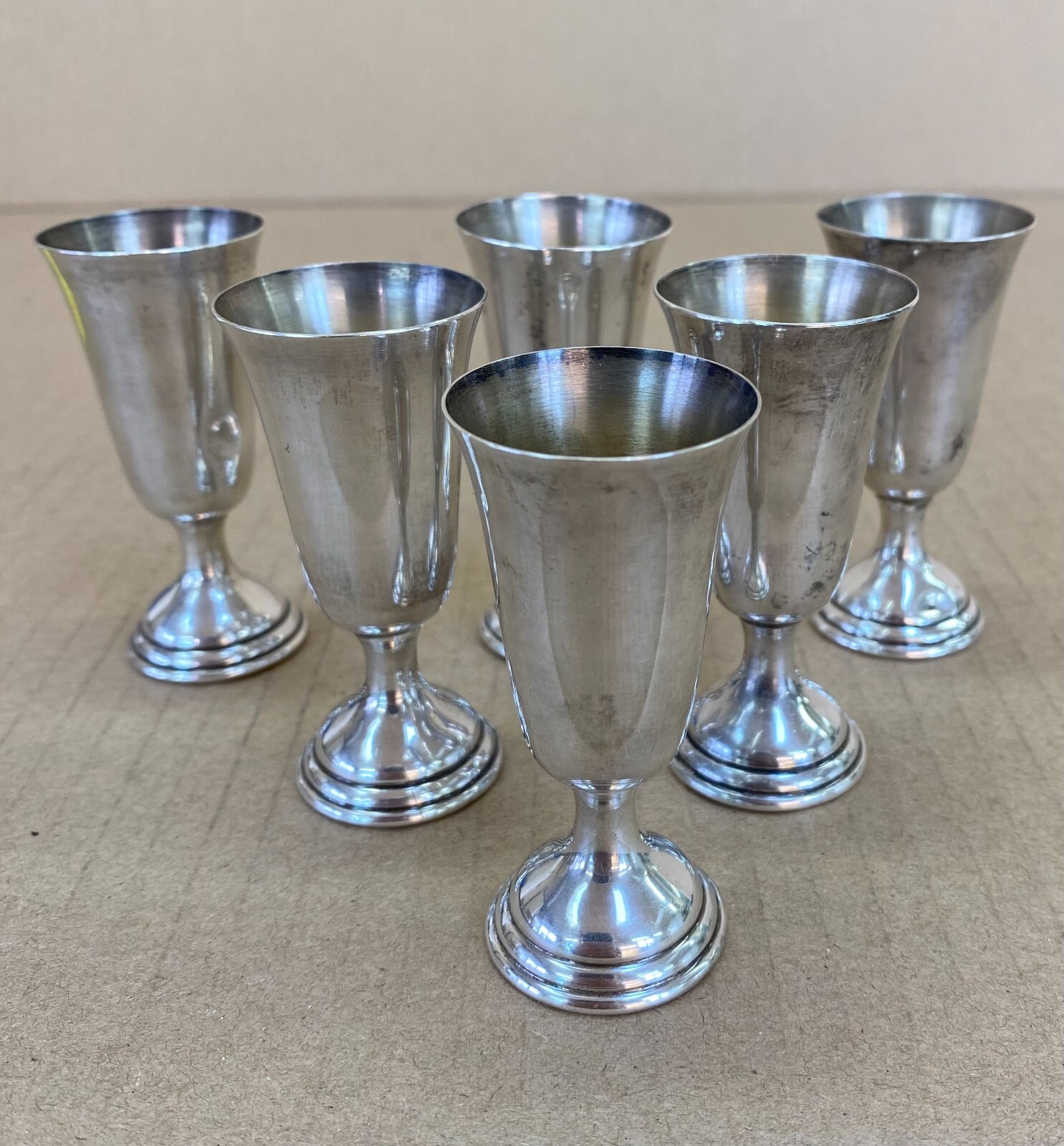 Set-6 STERLING SILVER TUTTLE 147 CORDIAL CUPS USE or SCRAP | eBay
