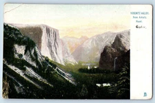 California CA Postcard Yosemite Valley View c1905 Raphotype Tuck Art