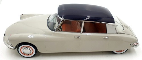 Norev 1/12 Scale Diecast Model 121570 Citroen DS 19 1959 - Gris Rose & Aubergine - Picture 3 of 5