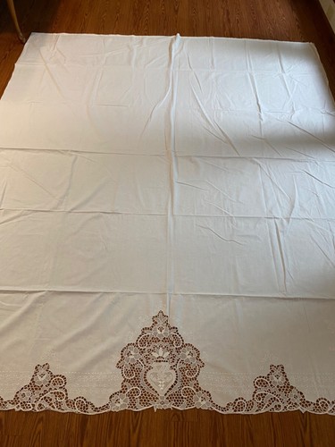 Set of 6 Battenburg Lace Pillow Cases Pillow Shams Body Pillow Queen Flat Sheet - Picture 17 of 24