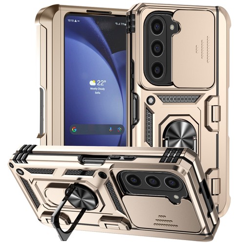 Custodia protezione cerniera per Samsung Galaxy Z Fold 6/5/4 supporto anello cover magnetica - Foto 3 di 21