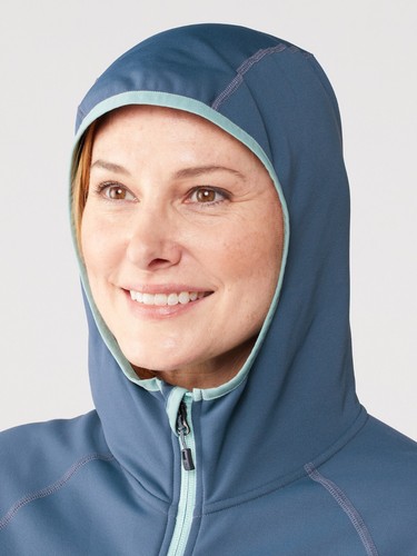 REI Co-op Damen Flash Hyperstretch Fleecejacke Gr. S Blau Saragasso Meer - Bild 5 von 5