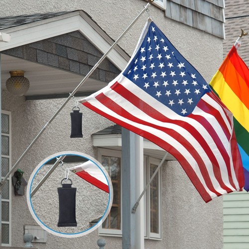 2 Pcs Flag Weight for Flagpoles 1Lb Clip on Flag Weights Flag Pole Counterweight - Picture 3 of 8