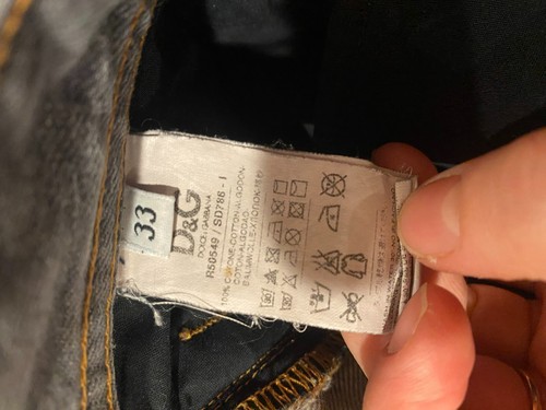 vintage DOLCE & GABBANA power grey Straight Jeans Size 33 men's r50549 - Picture 10 of 10