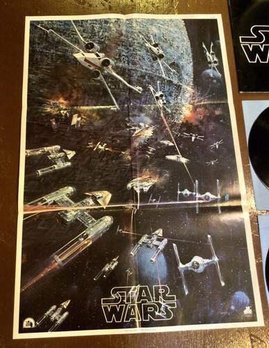 Original 1977 STAR WARS Movie Soundtrack Vinyl LP with Sleeves, Insert, & Poster - Picture 4 of 16