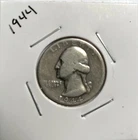 1944 S Washington Quarter AG About Good 90% Silver 25c US Coin Collectible