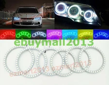BT RGB 6 Halo Ring For Mitsubishi Lancer EVO 7 8 9 02-07 Angel Eye Flash DRL DIY