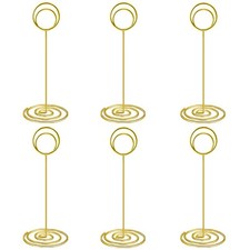 10 Pack 8.75 inch Tall Table Number Holders Place Card Holder Table Picture H...