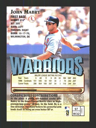 1997 Topps Finest Baseball / SEE DROP DOWN MENU FOR CARD YOU WILL RECEIVE. - Picture 204 of 510