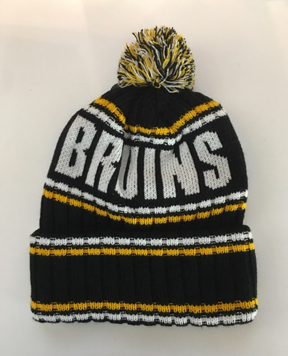 Fan Favorit - Boston Bruins offiziell lizenzierte Herren Wintermütze mit Bommel - Neu mit Etikett - Bild 2 von 4