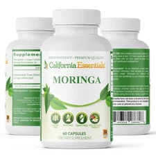 Moringa Oleifera Helps Improve Mood, Natural Energy Booster - 180 Veggie Caps