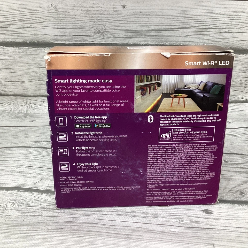 Philips 6.5ft Smart LED Light Strip 20W Tunable Wi-Fi Full Color 1600 Lumens - Image 3 of 4