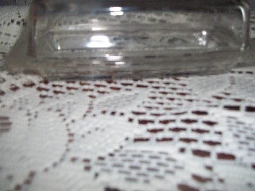 Vintage Pyrex 72-B Clear Glass Butter Dish Corning NY USA Covered Lid with Base