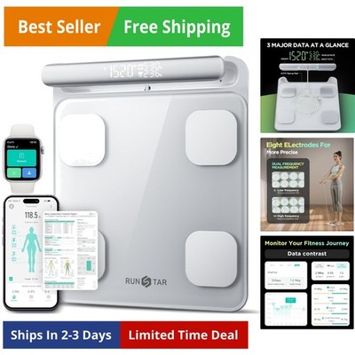 Smart Scale for Body Weight and Fat Percentage FSA&HSA Eligible, 8-Electrode ...