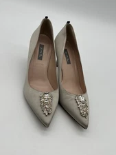 SJP by Sarah Jessica Parker Women’s 39 US 8.5 Gray Pointed Toe Pumps Heels Shoes