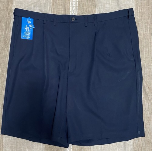 Haggar Big & Tall Mens Shorts Size 48W Cool 18 Pro Classic Fit Expandable Waist