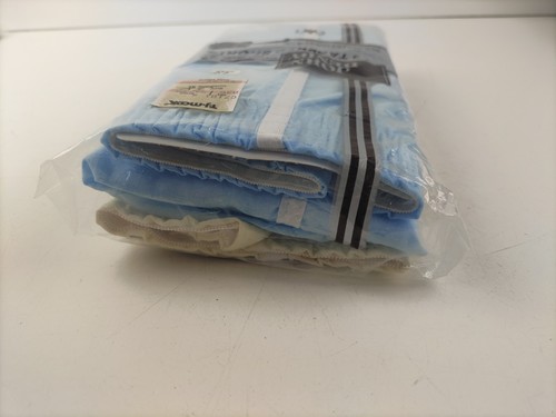 Vintage NOS Mens Tapered Blue Yellow Tan W/Stripe Shorts Sz 38 - LOT OF 3 - NIP - Picture 3 of 5