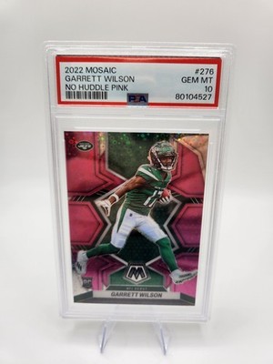 Garrett Wilson 2022 Panini Mosaic NFL Debut No Huddle Pink PSA 10 Gem Mint 💎 