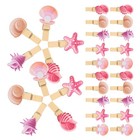 30 Pcs Coastal Decor Ocean Themed Party Decorations Photo Clips Shell