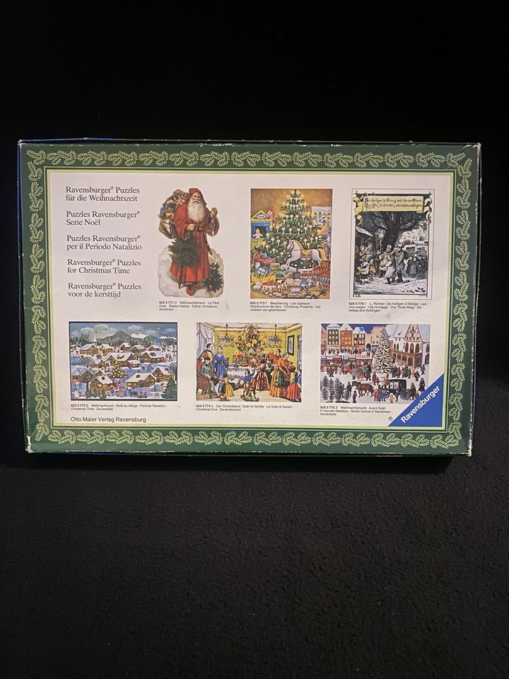 Vintage Ravensburger Christmas Presents 500 Piece Puzzle 1981  Pre-Owned - Image 3 of 4