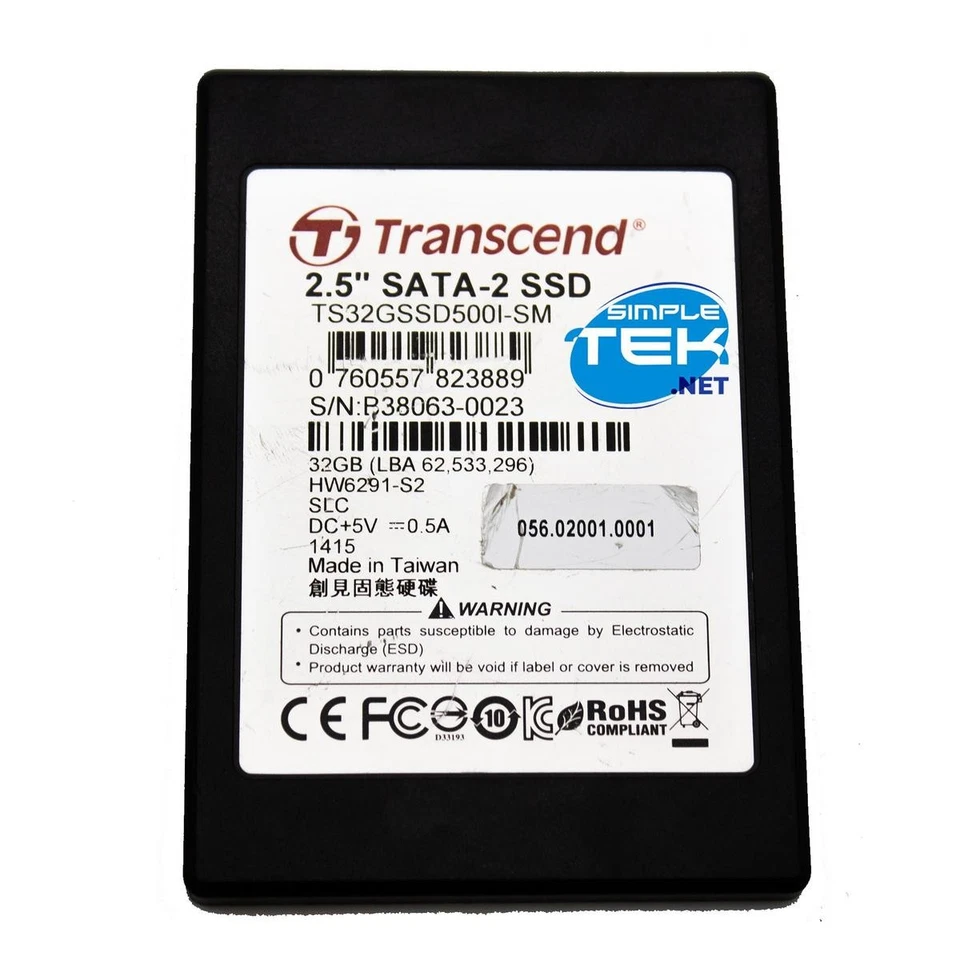 Transcend SSD 32gb 2,5 " SATA Disk Wurde Massiv Thin Client Noteb