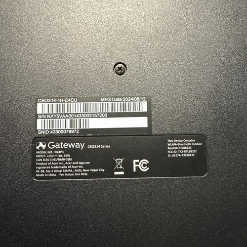 Gateway 14" Chromebook Laptop - N4500, 4GB RAM, 128GB eMMC, Black CBO314-1H-C4CU - Afbeelding 6 van 8