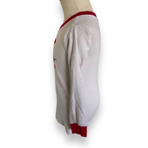 Gymboree Unisex Pajamas Sz 4 Gymmies Howl-idays 2 Pc Red Gray White Dogs - Picture 7 of 11