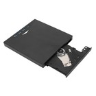 External DVD Drive Built In Cable Type C 4 USB3.0 Interfaces Black ABS Material⊹