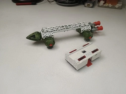 Vintage 1970's DINKY TOYS Space 1999 Eagle Freighter Green Loose Diecast