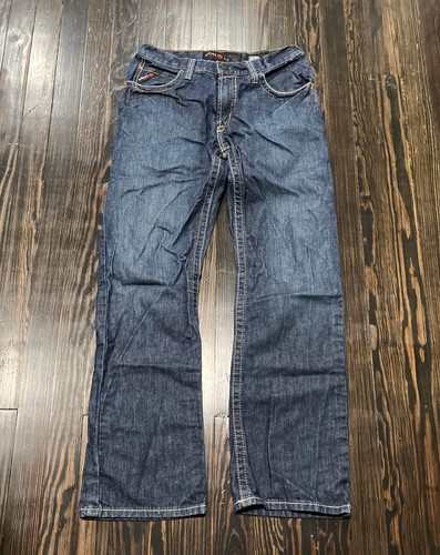 Ariat FR M4 Relaxed Boot Jeans Men’s 31 x 34 Dark Blue Wash Cotton
