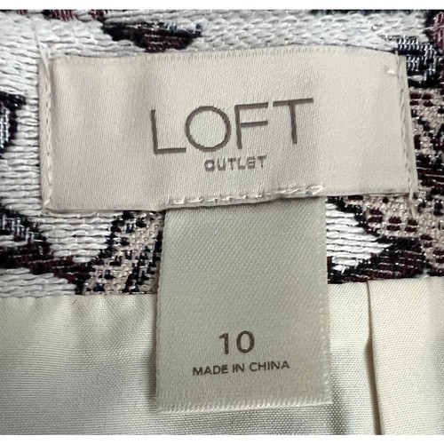 Minifalda LOFT Outlet tapiz floral línea A talla 10 totalmente forrada - Imagen 7 de 8