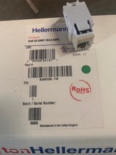 NEW Hellermann Tyton RJ45FC6-FW Cat 6 Modular Keystone Jack Office White 50PCS